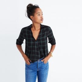 Wrap Front Shirt in Palma Plaid at Madewell