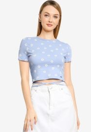 Wrap Hem Baby Tee by Hollister at Hollister