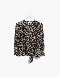 Wrap Top in French Floral at Madewell