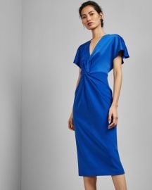 Wrap detail dress at Ted Baker