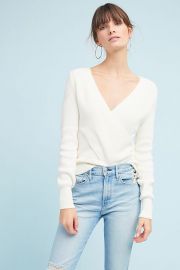 Wrapped V-neck Sweater at Anthropologie