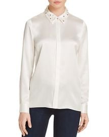 Wren Embellished Collar Silk Blouse by Elie Tahari at Bloomingdales