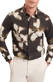 Wrenin Photographic Floral Print Button-Up Shirt at Nordstrom