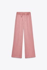 Wrinkle Look Pants at Zara