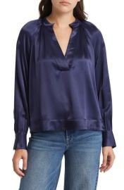 Wynna Satin Popover Blouse at Nordstrom