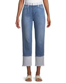 Wynne High-Rise Cropped Straight-Leg Jeans at Bergdorfgoodman