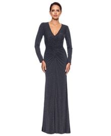 XSCAPE Women39s Rhinestone-Embellished Ruched Gown - Macy39s at Macys