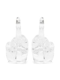 Y Project Hand shaped Transparent Earrings at Farfetch