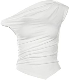 Y2k Tops Going Out Top Asymmetrical Tops for Women Off The Shoulder Top One Shoulder Top Crop Tops at Amazon