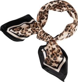 YOUR SMILE Silk Like Scarf Women’s Fashion Pattern Large Square Satin Headscarf Headdress at Amazon