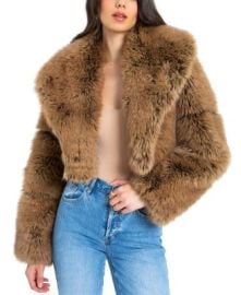 Yadavi Faux Fur Cropped Jacket at Bloomingdales