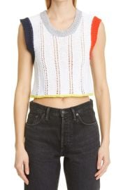 YanYan Womens Lacee Organic Cotton Sweater Vest at Nordstrom