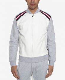 Yarn Dye Rib Track Jacket at Macys