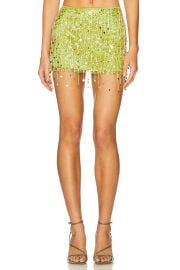 Yasmin Hand Beaded Mini Skirt at Revolve