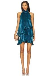Yaura Ireti Dress In Metallic Blue at Revolve