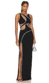 Yaura Zuwa Embellished Gown In Black at Revolve