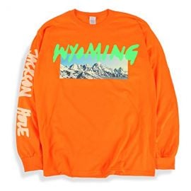 Ye Long Sleeve T Shirt Wyoming Listening Party Orange at Amazon