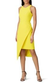 Yellow Asymmetric Sheath at Rent the Runway