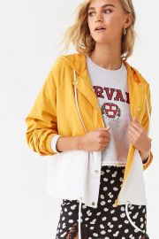 Yellow Colorblock Raglan Windbreaker by Forever 21 at Forever 21