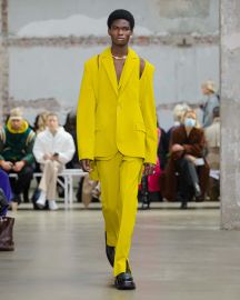 Yellow Cutout Suit at Botter