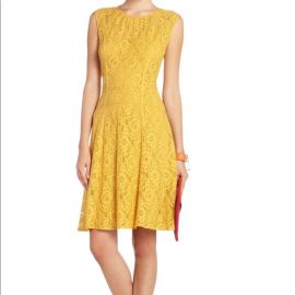 Yellow Lace Dress at Bcbgmaxazria