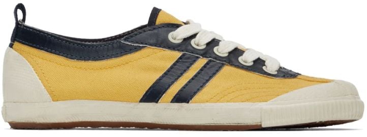 Yellow Navy 90s Low-Top Sneakers by ReDone on Sale at Ssense