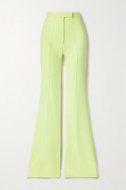 Yellow Rene stretch-crepe flared pants  ALEX PERRY  NET-A-PORTER at Net a Porter