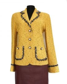 Yellow Tweed Jacket at St John Collection