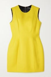 Yellow Wool-ponte mini dress DOLCE amp GABBANA NET-A-PORTER at Net a Porter