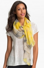 Yellow and grey scarf at Nordstrom