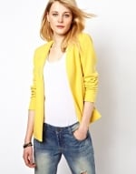 Yellow blazer by Vila at Asos