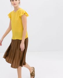 Yellow blouse at Zara