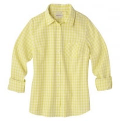 Yellow gingham shirt at Target