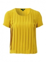 Yellow pleated top like Belle's at House of Fraser