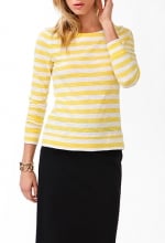 Yellow striped tee at Forever 21