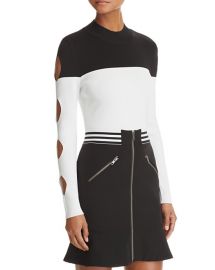 Yigal x Aqua Cutout Color-Block Sweater at Bloomingdales