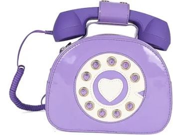 Yitengteng Women's Shoulder Bagnovelty Telephone Purse Simulation Rotary Phone Messenger Bag at Amazon