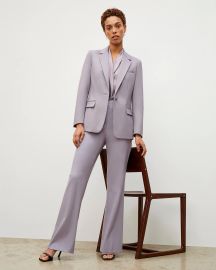 Yiyan Blazer - Wool Twill  Light Lilac  at M.M.LaFleur