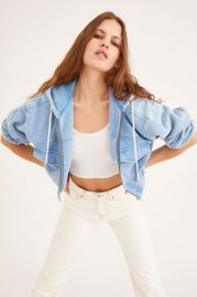 Yogi Fleece Cropped Hoodie Sweatshirt at Urban Outfitters