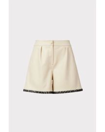 Yohanna Faux Leather Crochet Short at Milly