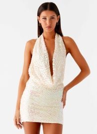 You Make Me Feel Mini Dress - Ivory Peppermayo US at Peppermayo