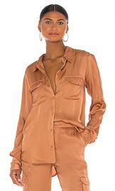 Young Fabulous  Broke Belle Top in Tobacco at Revolve