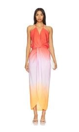 Young Fabulous Broke Siren Slip Dress In Mandarin Ombre at Revolve