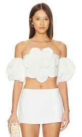 Yumi Kim Keira Top In White at Revolve