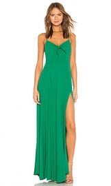 Yumi Kim Watch Me Maxi Dress in Solid Green from Revolve com at Revolve