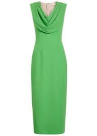 Yuri Draped Crepe Midi Dress at Emilia Wickstead