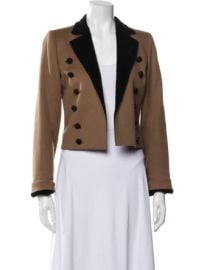 Yves Saint Laurent Vintage Cropped Wool Blazer at The Real Real