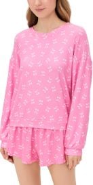 Z Supply Cherry Long Sleeve Top Pink Bisou S at Shopbop