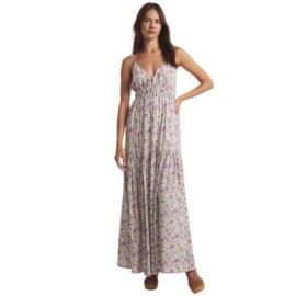 Z Supply Lisbon Floral Maxi Dress Tiered Silhouette Summer Fashion eBay at eBay
