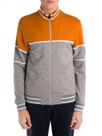 Z Zegna - Techmerino Wool Colorblock Zip Jacket at Saks Fifth Avenue